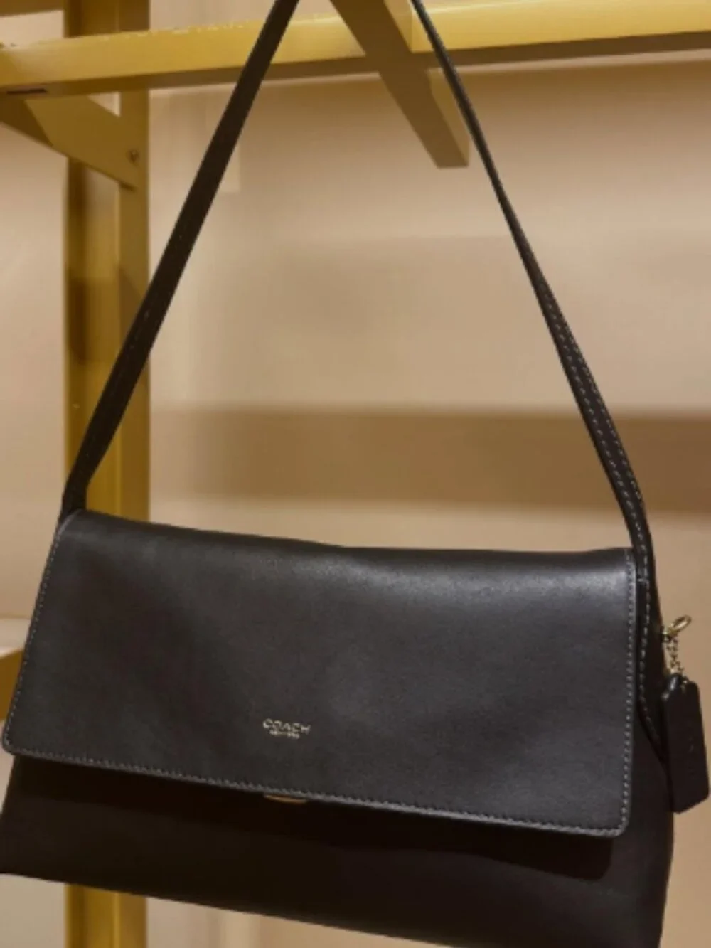 Black Shoulder Bag Minimalist Crossbody Purse